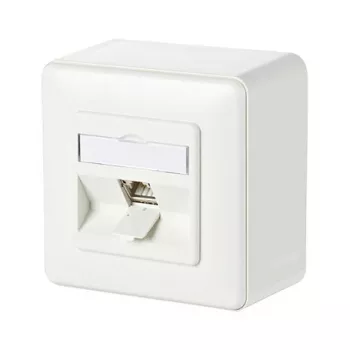 Metz Connect C6Amodul 180° - Toma de conexión - RJ 45 - 1 toma de red - Blanco puro, RAL 9010 (130B11D10002-E)