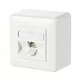 Metz Connect C6Amodul 180° - Toma de conexión - RJ 45 - 1 toma de red - Blanco puro, RAL 9010 (130B11D10002-E)