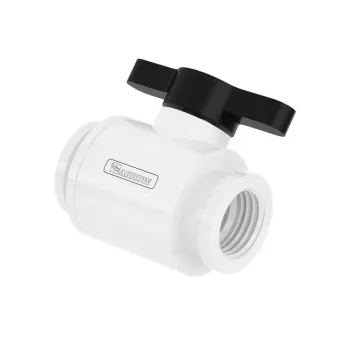 Válvula de bola Barrow TLQFS-V1 10 mm G1/4, blanco/negro