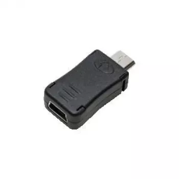 Logilink - Adaptador USB - 5 pines Micro-USB Type-B (M) - Mini-USB, Type-A (H) (USB/USB 2.0) - Negro (AU0010)
