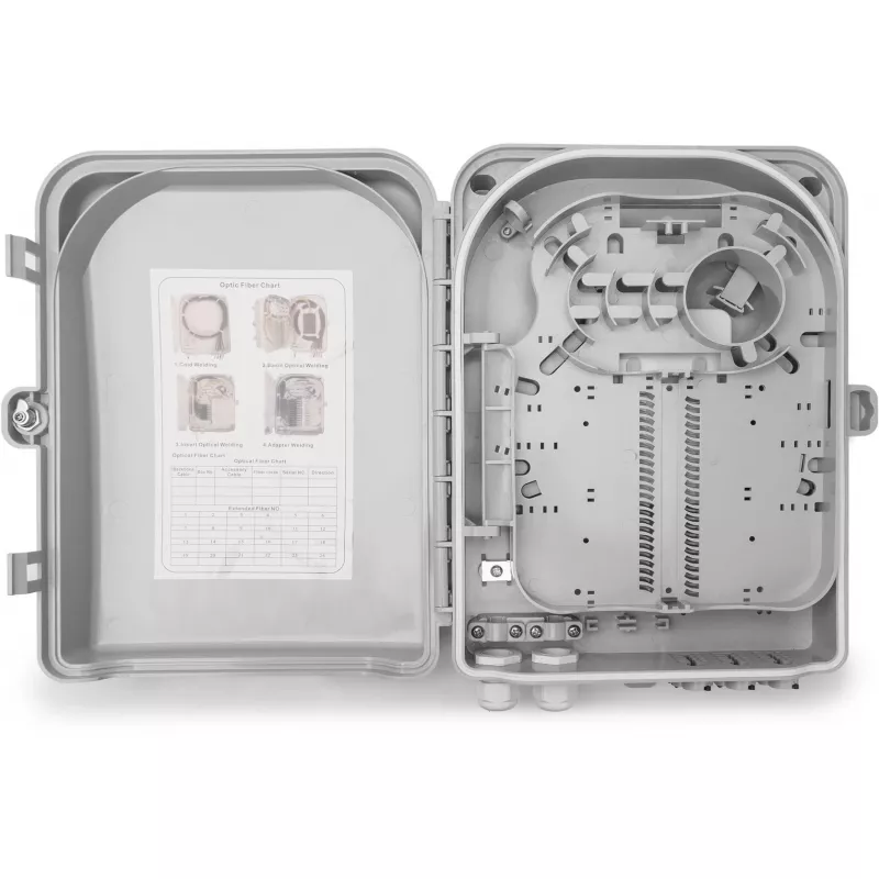 Caja de distribución exterior Digitus DN-968911 para 24 acopladores LC/SC