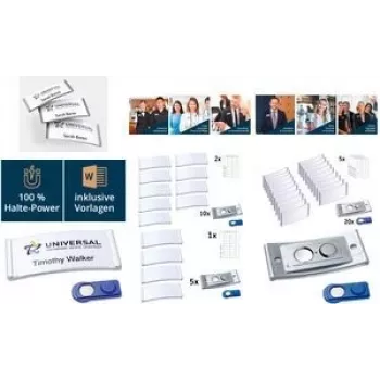 Avery Zweckform Etiquetas de nombre 70 x 30 mm 10 uds plateado 10 etiquetas 36 tarjetas