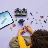 Set de construcción LEGO Wednesday 76784 flor de Dahlia Negra — modelo decorativo, 358 piezas, 9+ años
