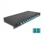 Caja de empalme de fibra óptica DeLOCK 67004 negra metal 482x220x44mm