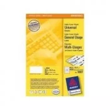 Avery - Etiquetas - blanco - A4 (210 x 297 mm) - 100 uds. 40) (3657)