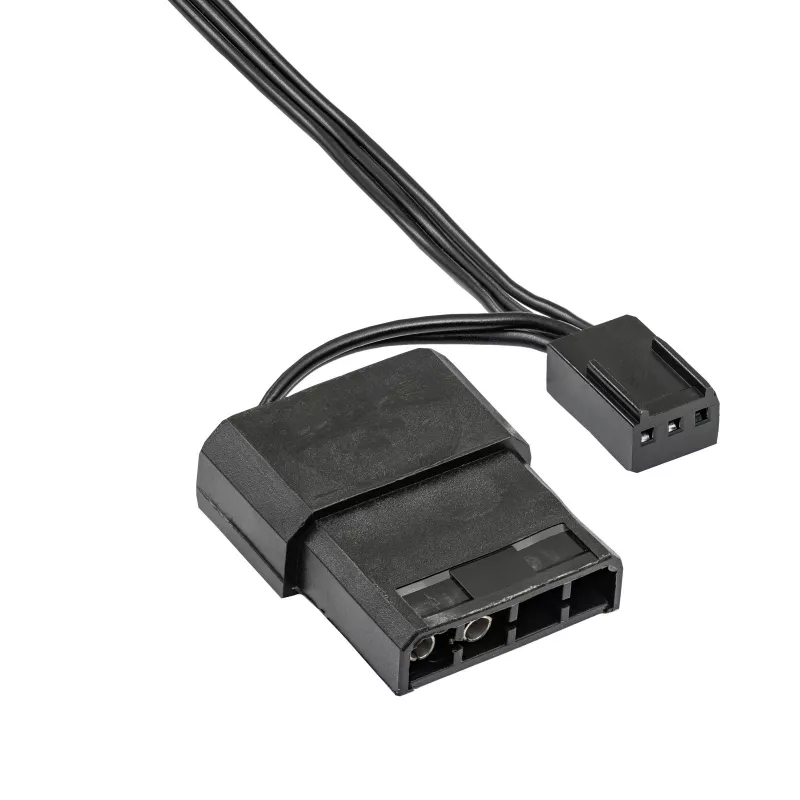 Akyga AW-12A-BK ventilador de carcasa de 120 mm, Molex / 3-Pin, 20 dB, negro
