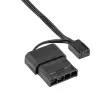 Akyga AW-12A-BR ventilador de carcasa de 120 mm, 4 LED rojos, Molex / 3-Pin