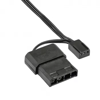 Akyga AW-8A-BK ventilador de carcasa de 80 mm, 2000 rpm, 37 m³/h, 25 dB, 3 pines con adaptador Molex, negro