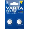 Pila VARTA Electronics CR2016 litio 90 mAh 3V envase 2 (06016101402)