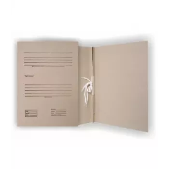 Archivador SMLT, archivo, A4 2 cm, 400 g, con 2 gomas, con impresión, marrón, cartón