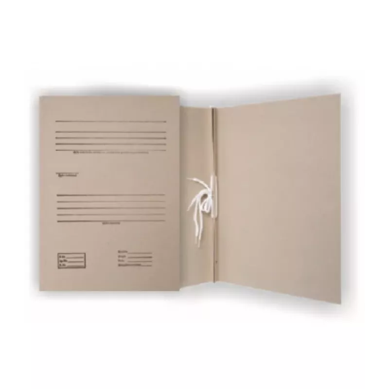 Archivador SMLT, archivo, A4 2 cm, 400 g, con 2 gomas, con impresión, marrón, cartón