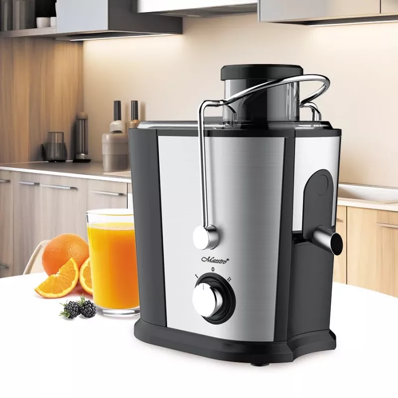 Maestro MR-802 licuadora de frutas, 700 W, negro/plateado
