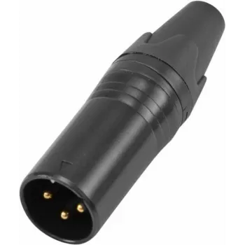 Conector XLR de 3 polos Omnitronic modelo protegido IP 30208435, conector de cable de audio macho/hembra