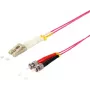 Cable de fibra óptica ShiverPeaks S/CONN 77931/4 3 m OM4 LC a ST 50 µm dúplex completo