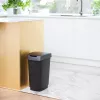 Rotho Twist cubo de basura giratorio 25 l, plateado
