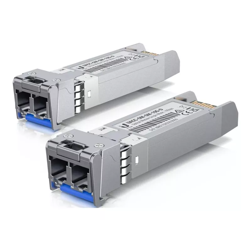 Transceptor de fibra óptica SFP+ Ubiquiti UACC-OM-SM-10G-D-2 10 Gbps 1310 nm LC Monomodo 10 km (pack de 2)