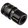 Conector rápido recto Koolance QD3 hembra a 13/10mm - a prueba de fugas, negro