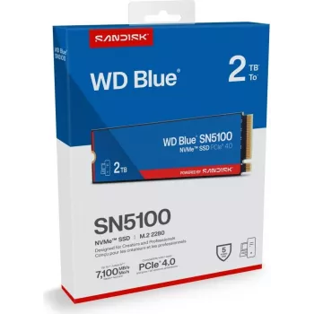 SanDisk 2TB WD Blue SN5100 NVME SSD - Memoria flash (WDBS4F0020BNC-WRSN)