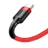 Cable USB 2.0 A a USB-C Baseus CATKLF-B09 1m QC3.0 trenzado de nailon rojo, carga rápida y sincronización de datos