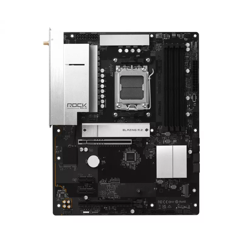 Placa base ASRock B850 Rock WiFi 7, socket AMD AM5, ATX, DDR5, Wi-Fi 7
