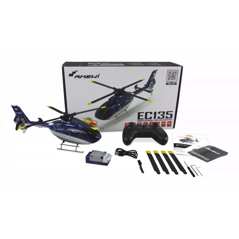 Amewi EC135 helicóptero modelo radiocontrolado (RC) motor eléctrico 1:32