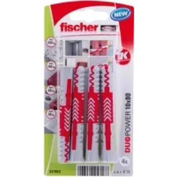 Fischer DuoPower 10 x 80 K NV taco 80 mm 537652 1 set (537652)