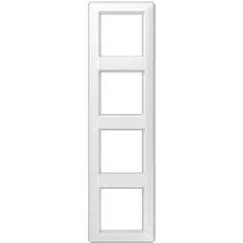 Panel marco para interruptores Jung AS 584 WW Blanco, Duroplast, 80,5 × 293,5 mm