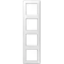 Panel marco para interruptores Jung AS 584 WW Blanco, Duroplast, 80,5 × 293,5 mm