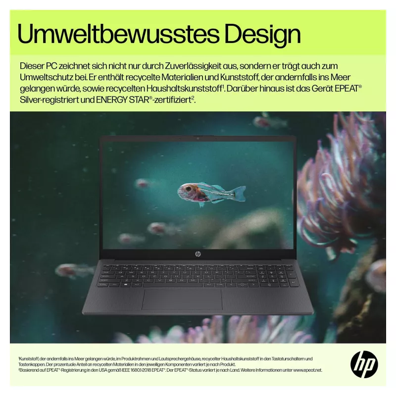 HP 15-fd0611ng portátil 39,6 cm (15.6) 1920x1080 - Intel N100 - 128GB Flash - HDMI/USB-C - Windows 11 Home - plata (B94ZNEA)