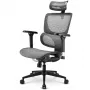 Silla de oficina Sharkoon OfficePal C40M asiento de malla respaldo de malla, gris, máx. 150 kg