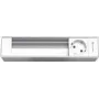 Toma de conexión Kindermann 7449000201 aluminio blanco