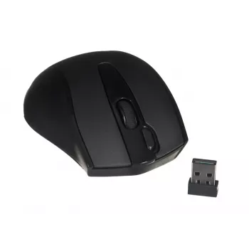 Ratón inalámbrico RF A4Tech G9-500F, para diestros, 1000 DPI, receptor nano 2,4 GHz, alcance 15 m, pila AA