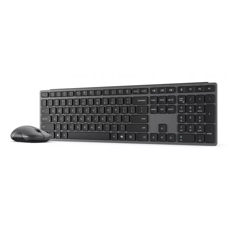 Set inalámbrico de teclado y ratón Lenovo 700 Modern Multi-Device – distribución inglés US, Bluetooth, gris Luna