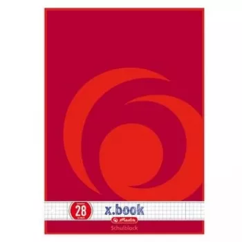 Cuaderno Herlitz 216283 A4 50 hojas rojo