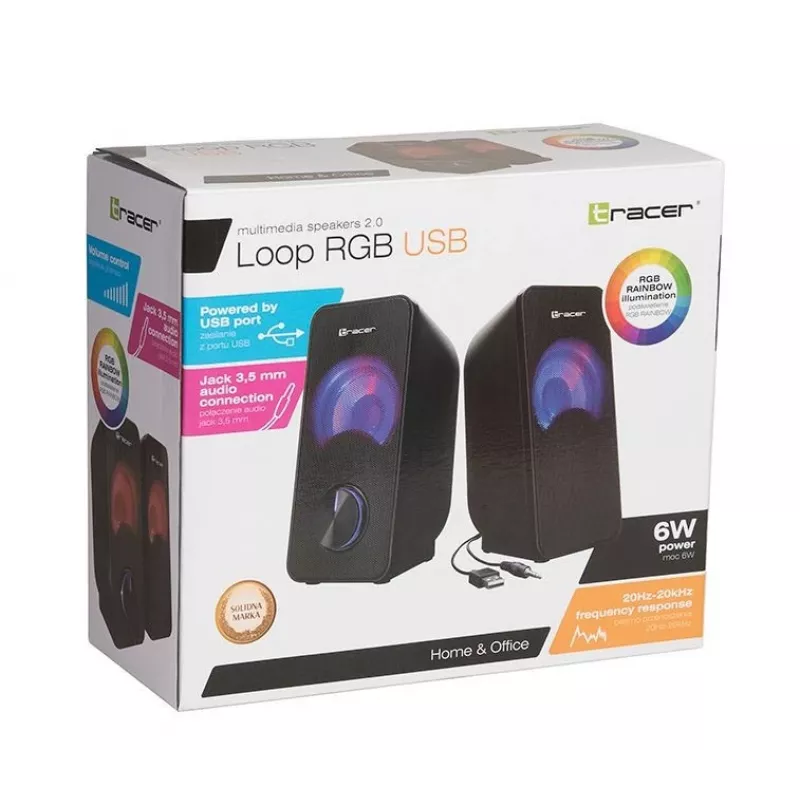 Altavoces 2.0 Loop RGB USB