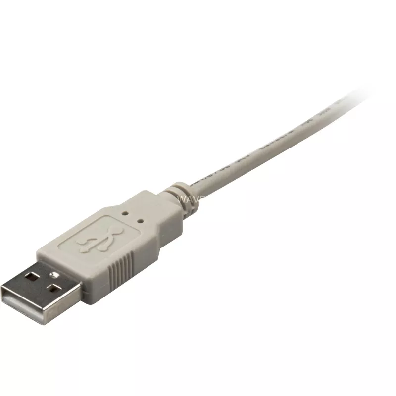 Cable USB 2.0, conector macho USB-A > conector macho USB-B (gris, 0,5 metros)