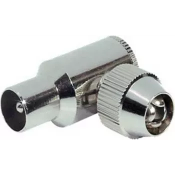 Adaptador coaxial ShiverPeaks 82020-1M — conexión roscada metálica, adaptador coaxial