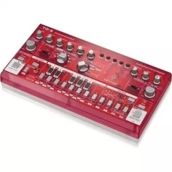 Behringer TD-3-SB sintetizador de línea de bajo rojo transparente