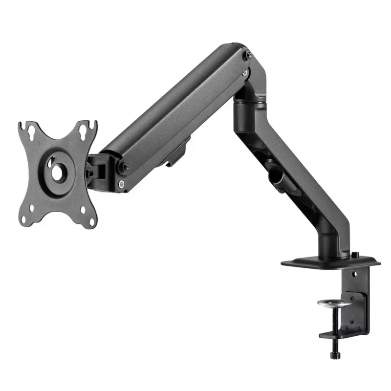 Soporte para monitor MACLEAN MC-906 para pantallas de 17 inch–27 inch, VESA 75x75–100x100, altura ajustable, inclinable y giratorio, soporta hasta 7 kg