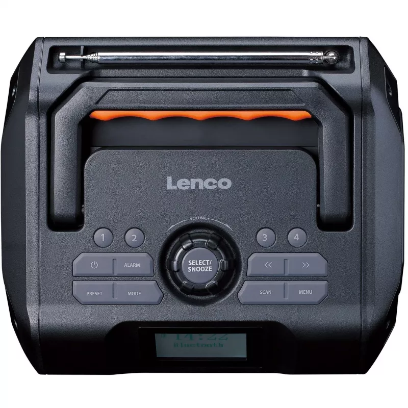 Radio digital portátil Lenco ODR-160GY gris FM/AM con sintonizador digital y diseño compacto