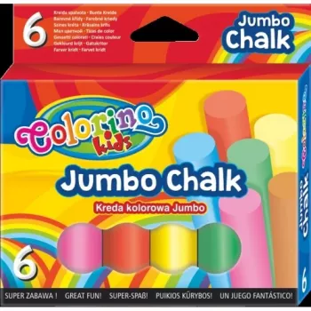 Tiza de color JUMBO Colorino Kids 6 colores
