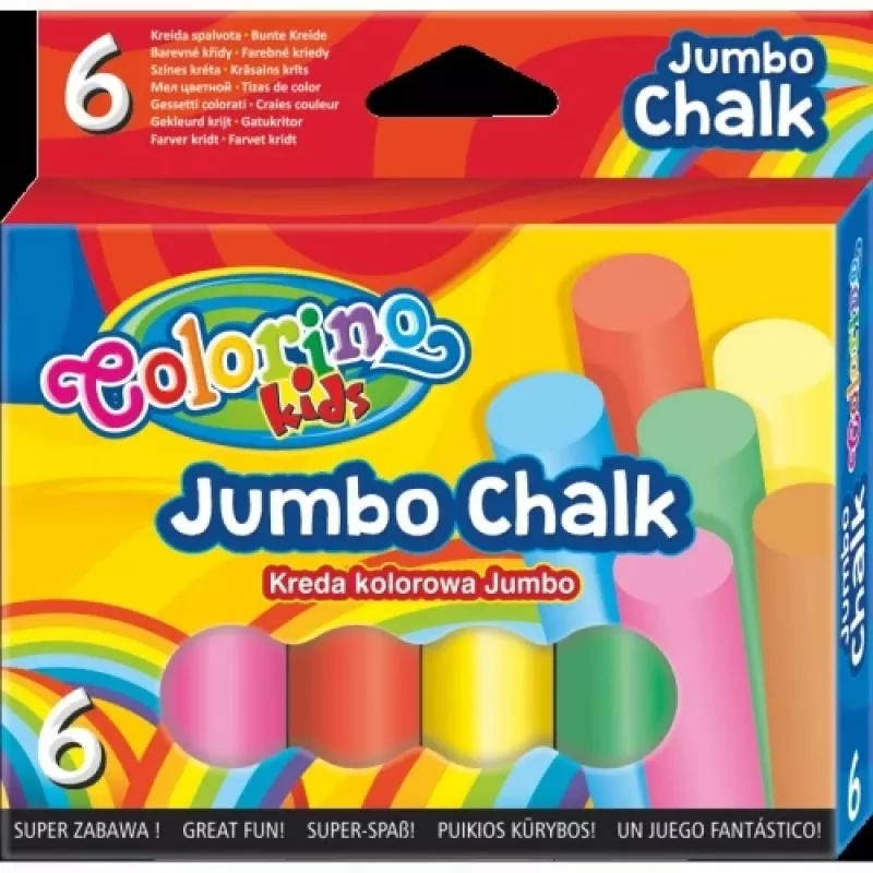 Tiza de color JUMBO Colorino Kids 6 colores