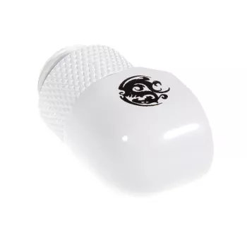 Accesorio de refrigeración BitsPower BP-DW90R — latón blanco, dimensiones 18×18×31,8 mm