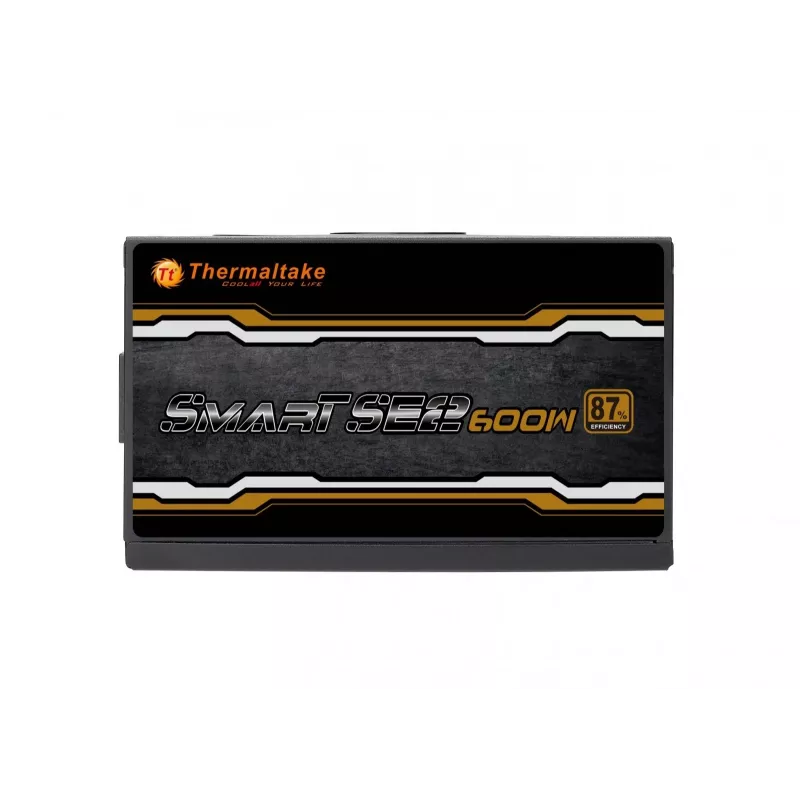 Fuente de alimentación Thermaltake Smart SE2 600W ATX semimodular, 86% de eficiencia, ventilador de 120 mm