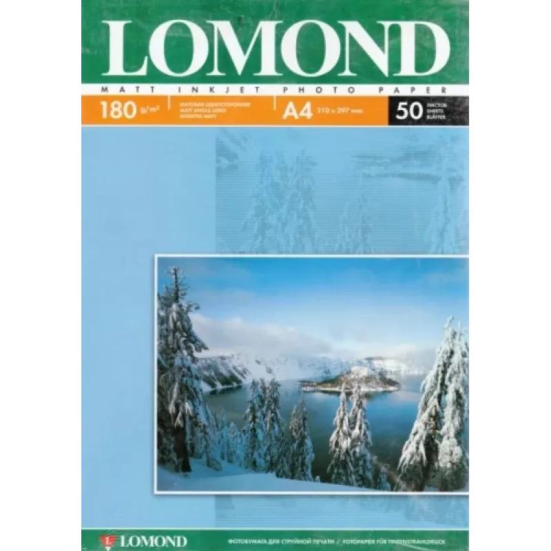 Papel fotográfico de inyección de tinta Lomond mate 180 g/m² A4, 50 hojas