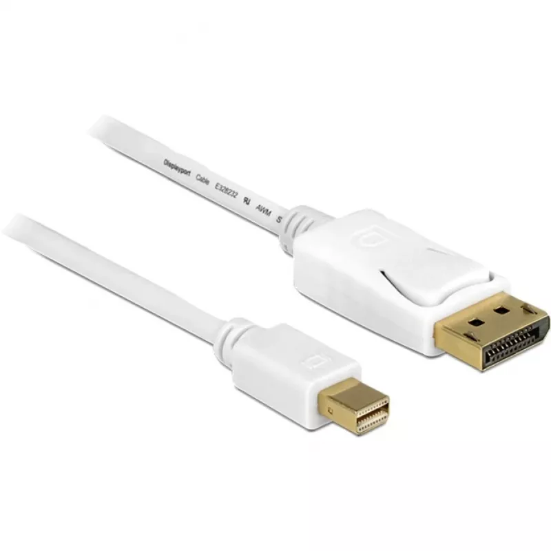 DeLOCK – Cable DisplayPort – Mini DisplayPort (M) – DisplayPort (M) – 3,0 m – blanco (83483)