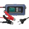 Cargador de batería inteligente con microprocesador Qoltec con probador de batería y función de reparación 12V | 6A | LCD | cargador de batería para batería AGM LiFePO4 GEL