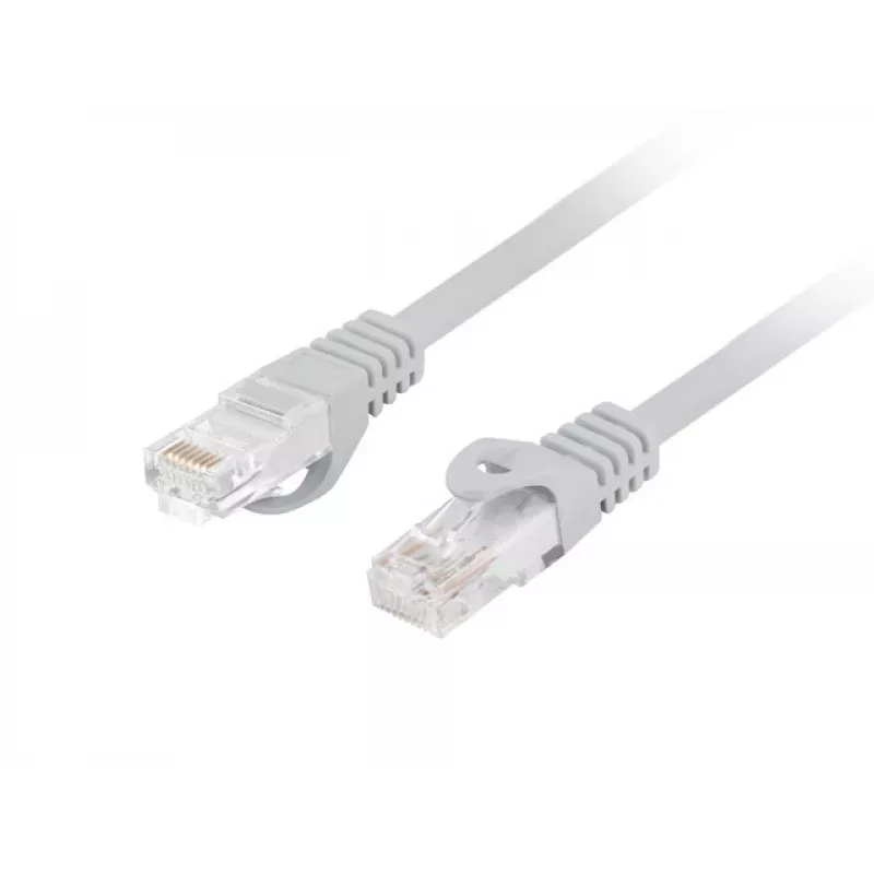 Cable de red LANBERG PCU6-10CU-0300-S Cat6 U/UTP RJ-45 recto, 3 m, gris