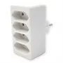 Regleta de enchufes Bachmann 921.273 – 4 tomas europeas, PVC blanco