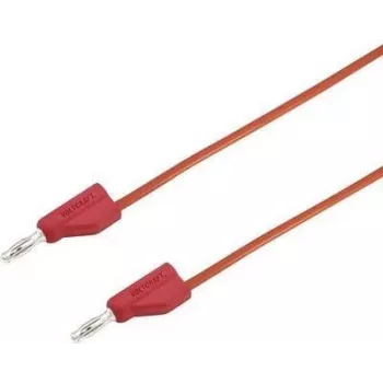 VOLTCRAFT Cable de prueba [conector macho 4 mm - conector macho 4 mm] 1,5 m rojo MSB-300 (MSB-300-1.5-Rot)